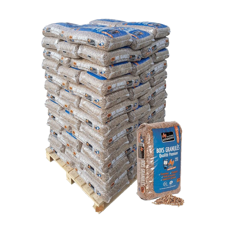 Holzpellets Crépito® Premium Nadelholz – Palette 1080 kg (72 Säcke)
